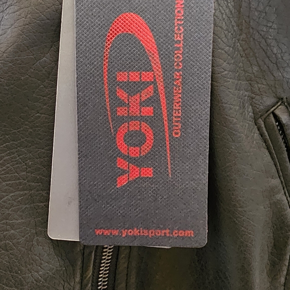 Vegan Leather Fringe Biker Jacket - Picture 3 of 6